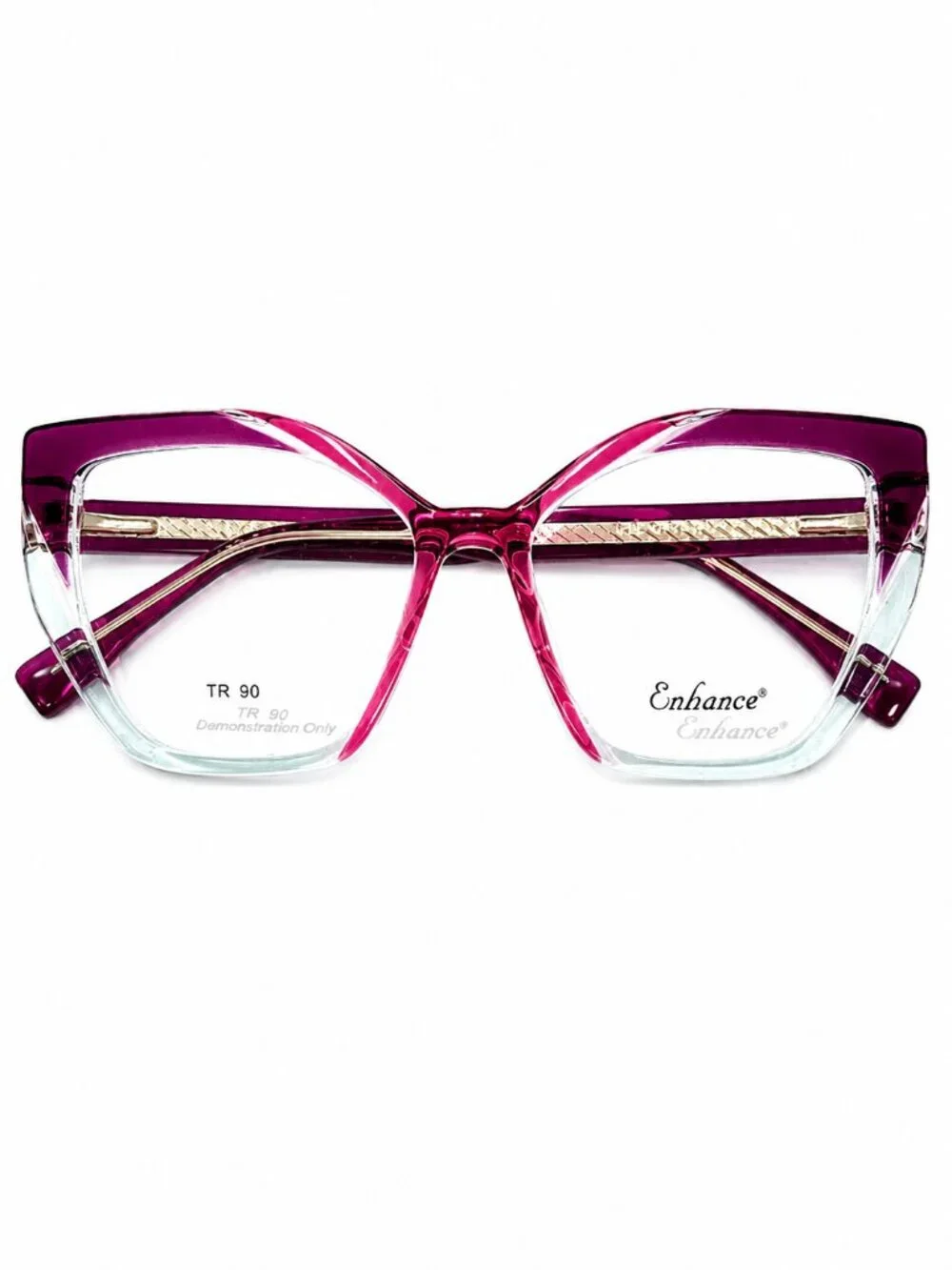 Enhance EN4488 Purple Crystal 54-17-150 Eyeglass Frames - Picture 2 of 10